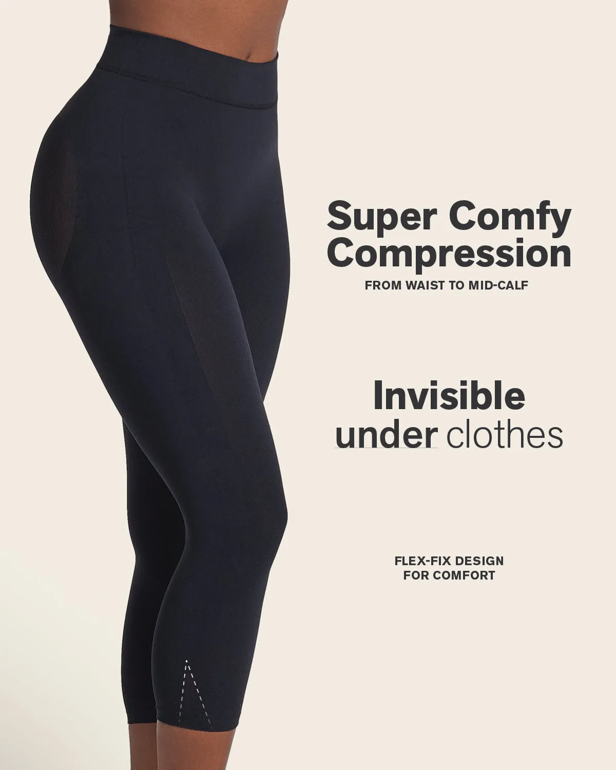 Invisible High-Waisted Capri Shaper