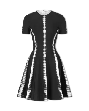 Jacquard Knit Mini Dress