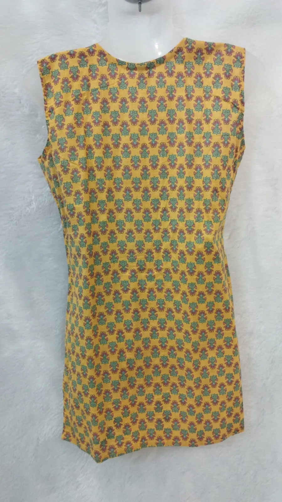 JAIPURI PRINT SHORT COTTON KURTI