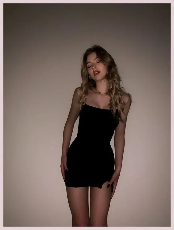 JazzHer Modest Sheath Straps Black Short Homecoming Dresses Little Black Dress Birthday Outfits (PRE-ORDER)