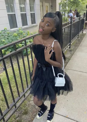 JazzHer Simple Ball Gown th Birthday Outfit Hoco Dress Black Short Ruffles Homecoming Dresses (PRE-ORDER)