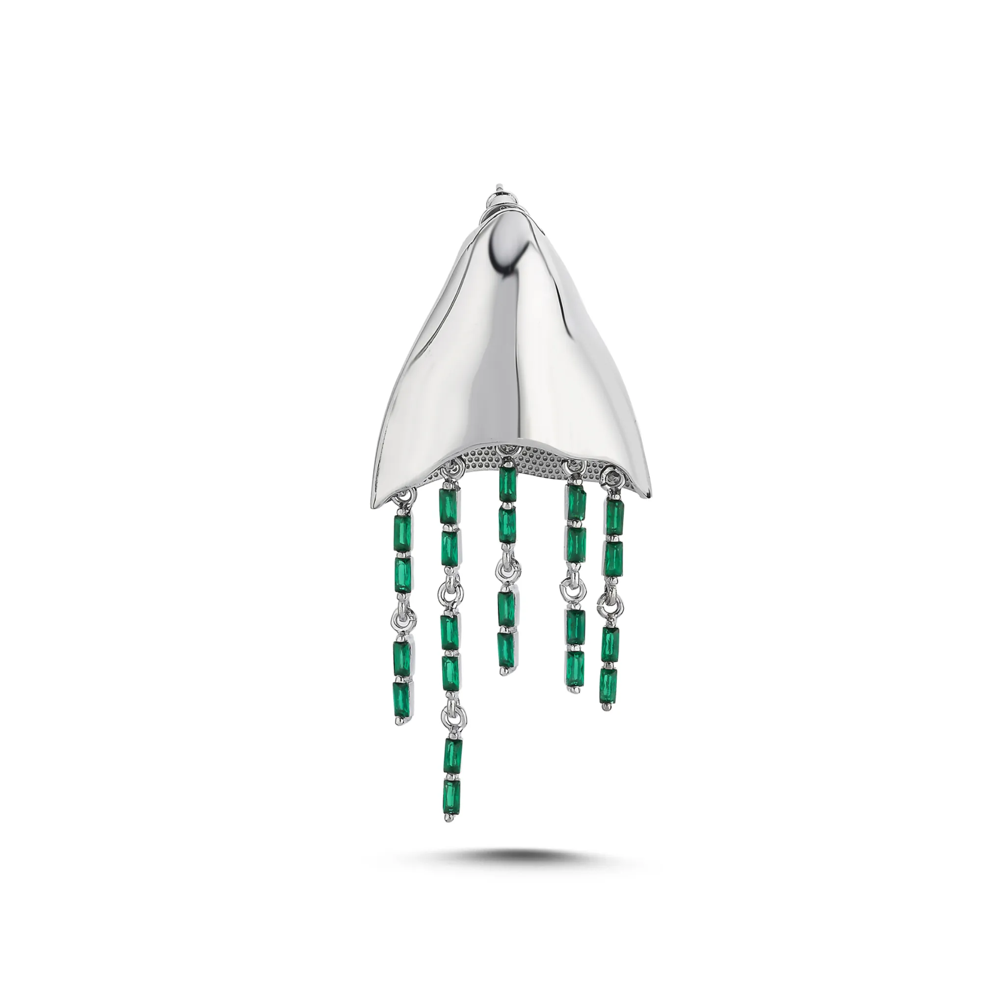 Jellyfish Single Earring in Silver