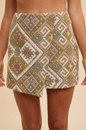 Jess Wrap Mini Skirt