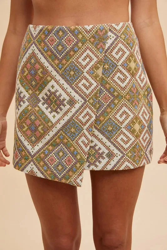 Jess Wrap Mini Skirt