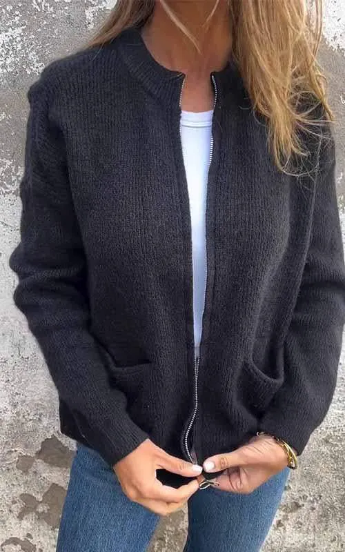 Josephine - Zip-Up Cardigan