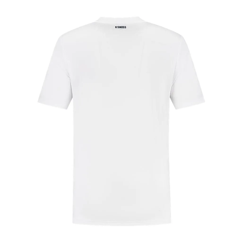 K-Swiss Hypercourt Basic Crew Mens Tennis T-Shirt - White