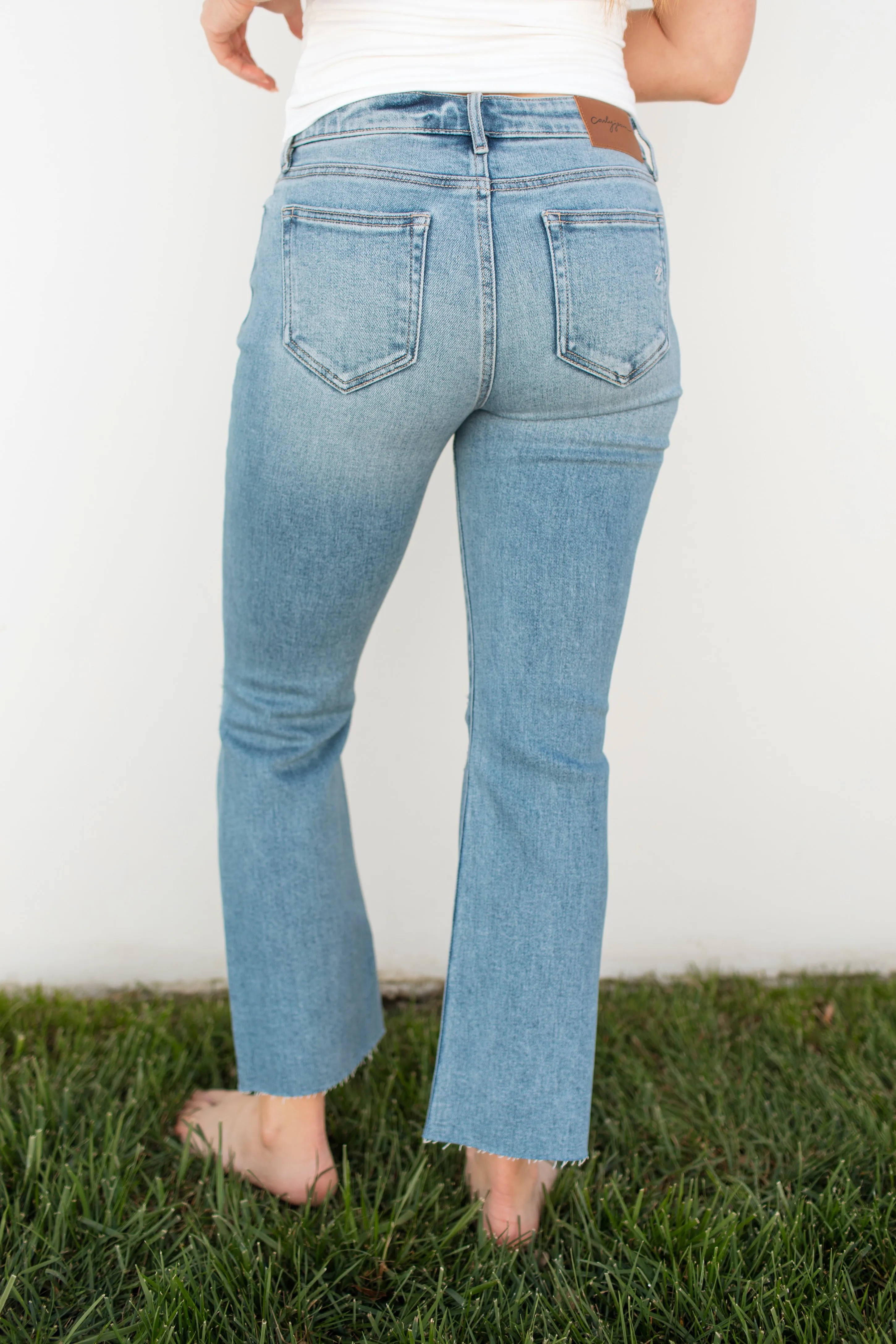 Kate Mid Rise Boot Cut Jeans