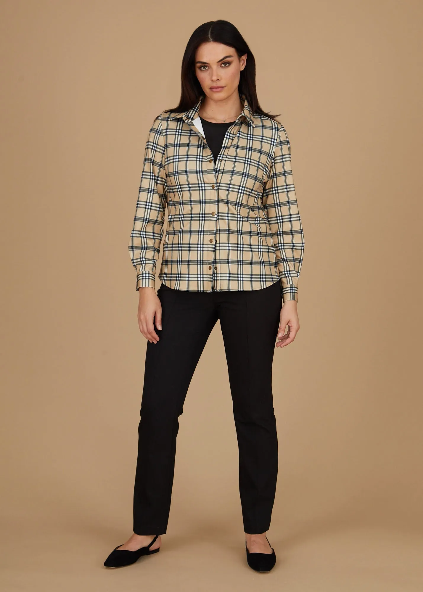 Kyle Snap Shirt - Bur Plaid: FINAL SALE