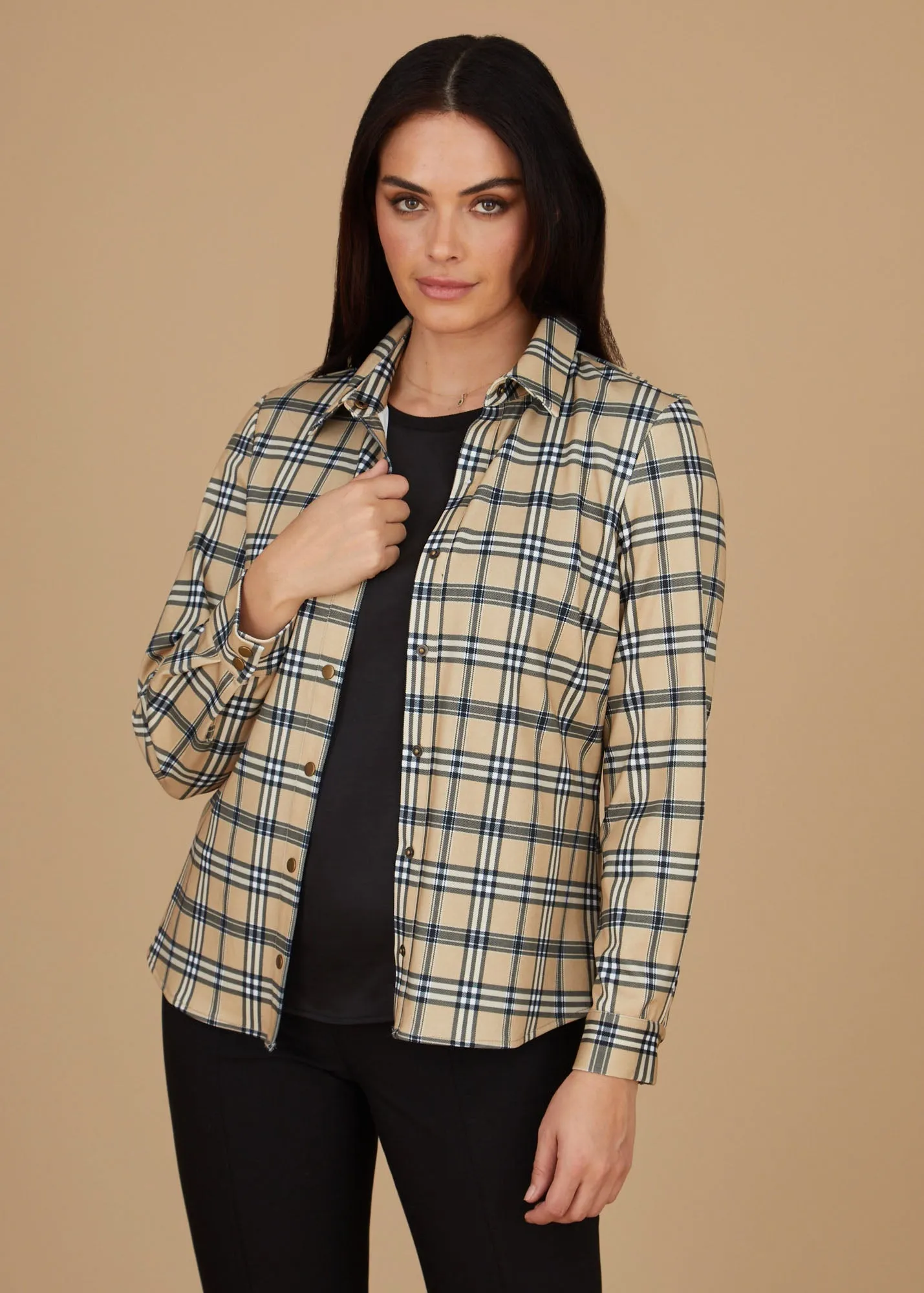 Kyle Snap Shirt - Bur Plaid: FINAL SALE