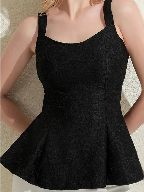 Lace Tank Tops Sexy Deep U Neck Slim Vest Shirts