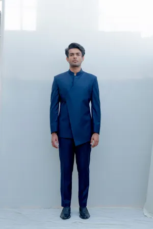 Lapis Lazuli - Dark Blue Indo Western Jacket Set