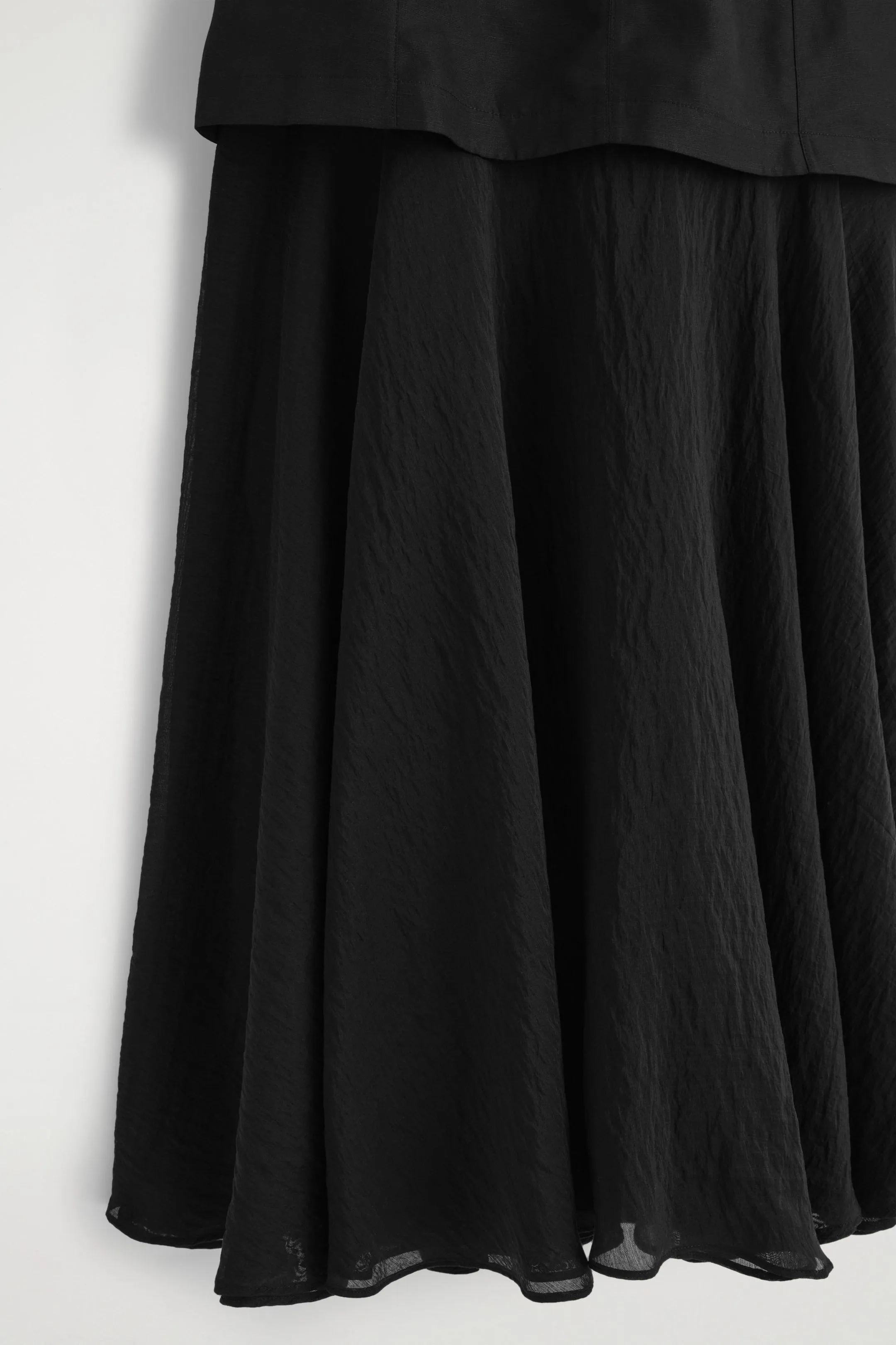 Layered Peplum Midi Dress