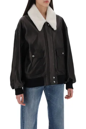 leather shellar jacket