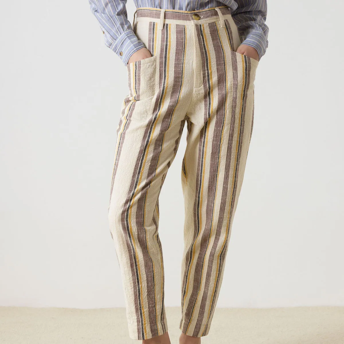 Leon & Harper Pigna St Trousers Beige