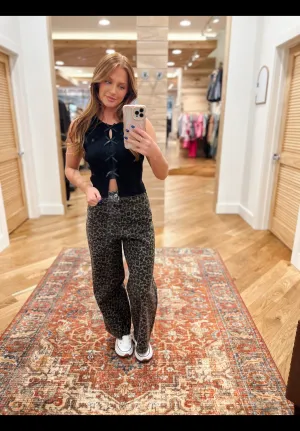 Leopard Grey Pants