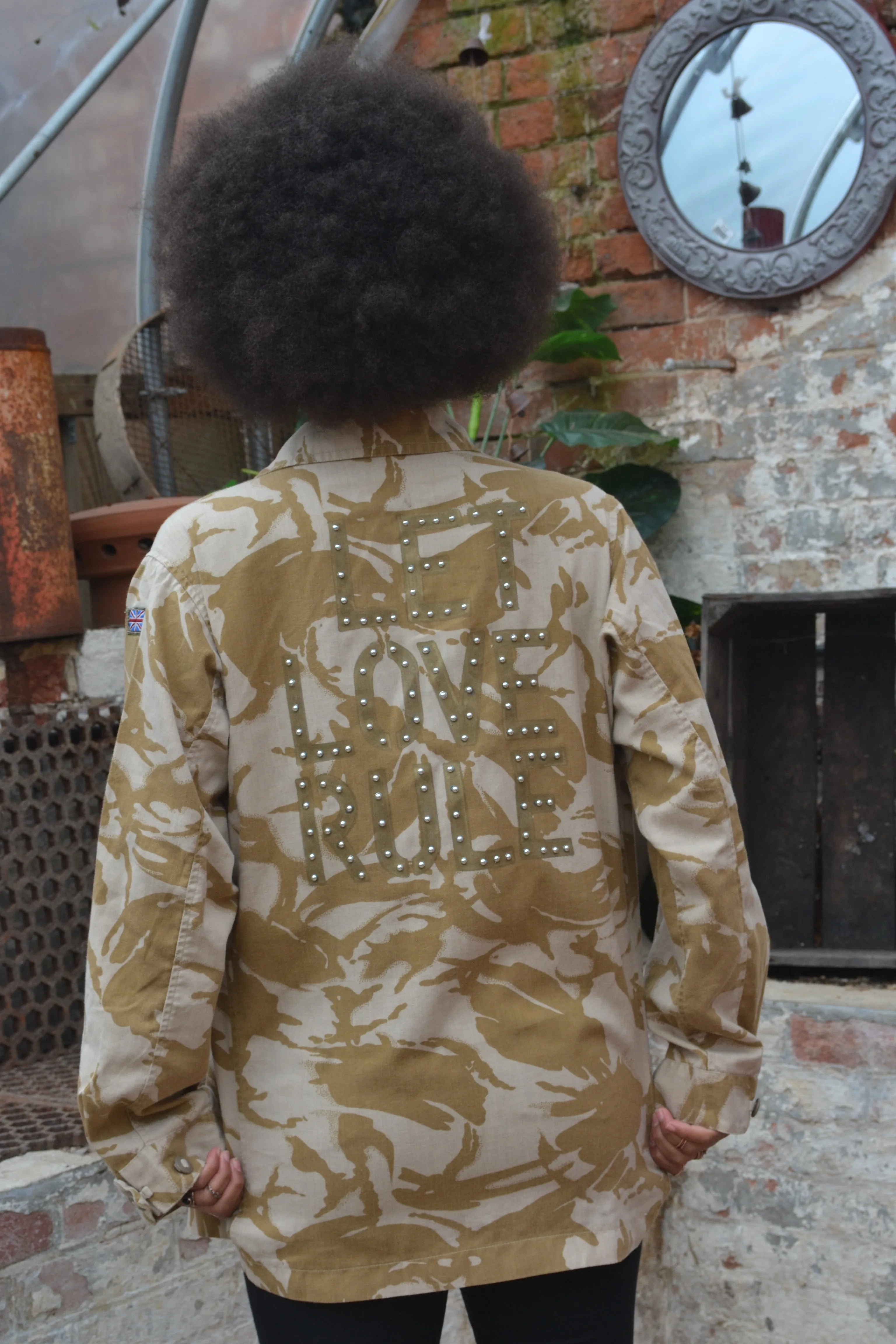 Let Love Rule Desert Camo Jacket