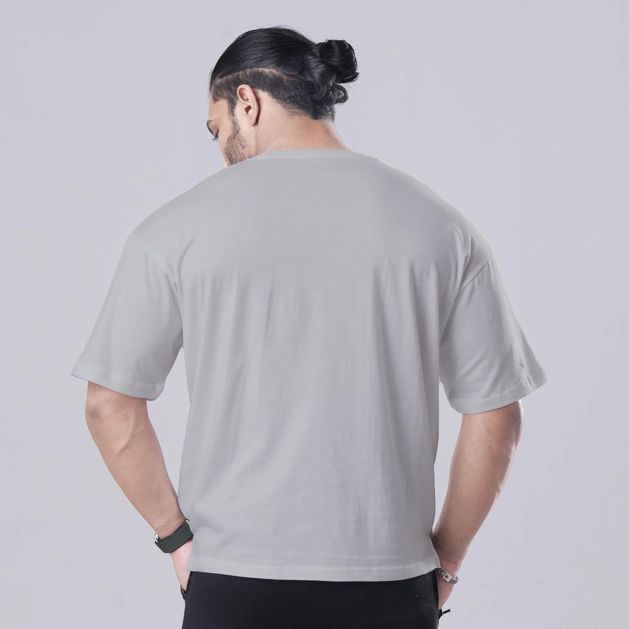 LIFT GRAY OVERSIZED TEE
