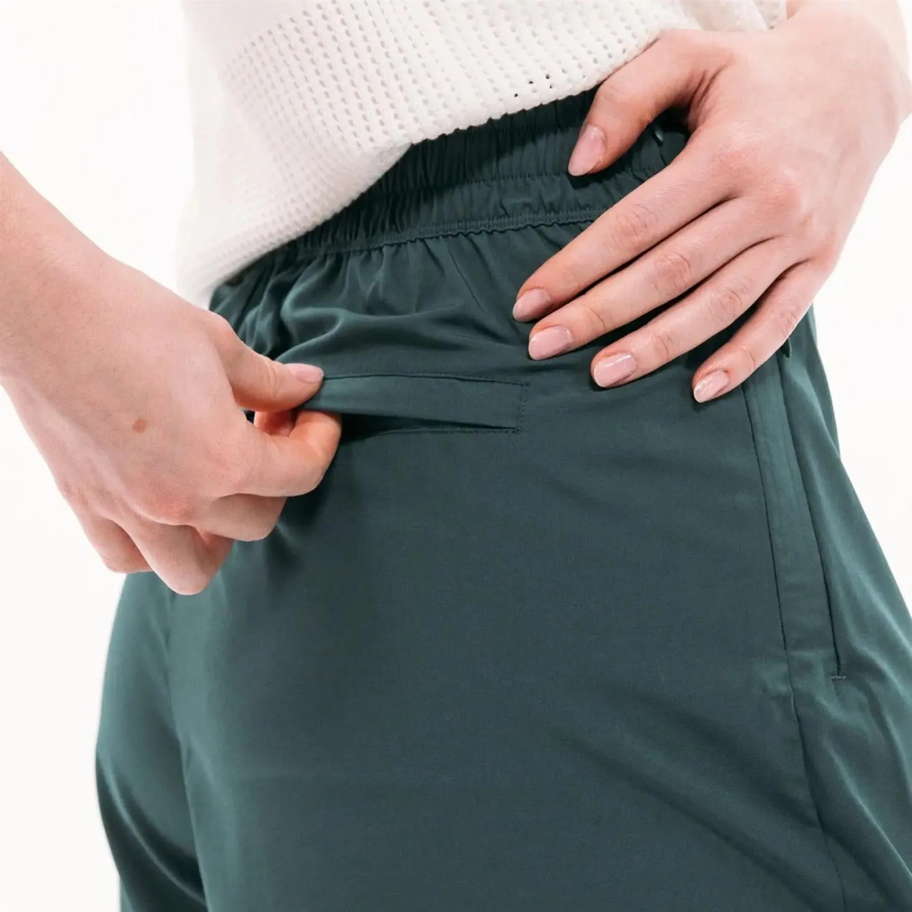 Lightweight Wrap Skort Green