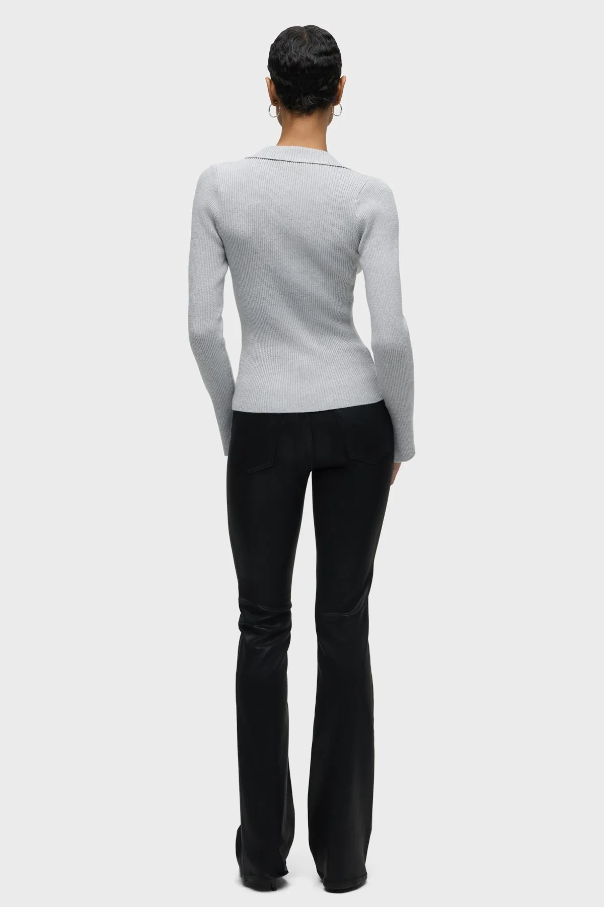 Long Sleeve V-Neck Popover