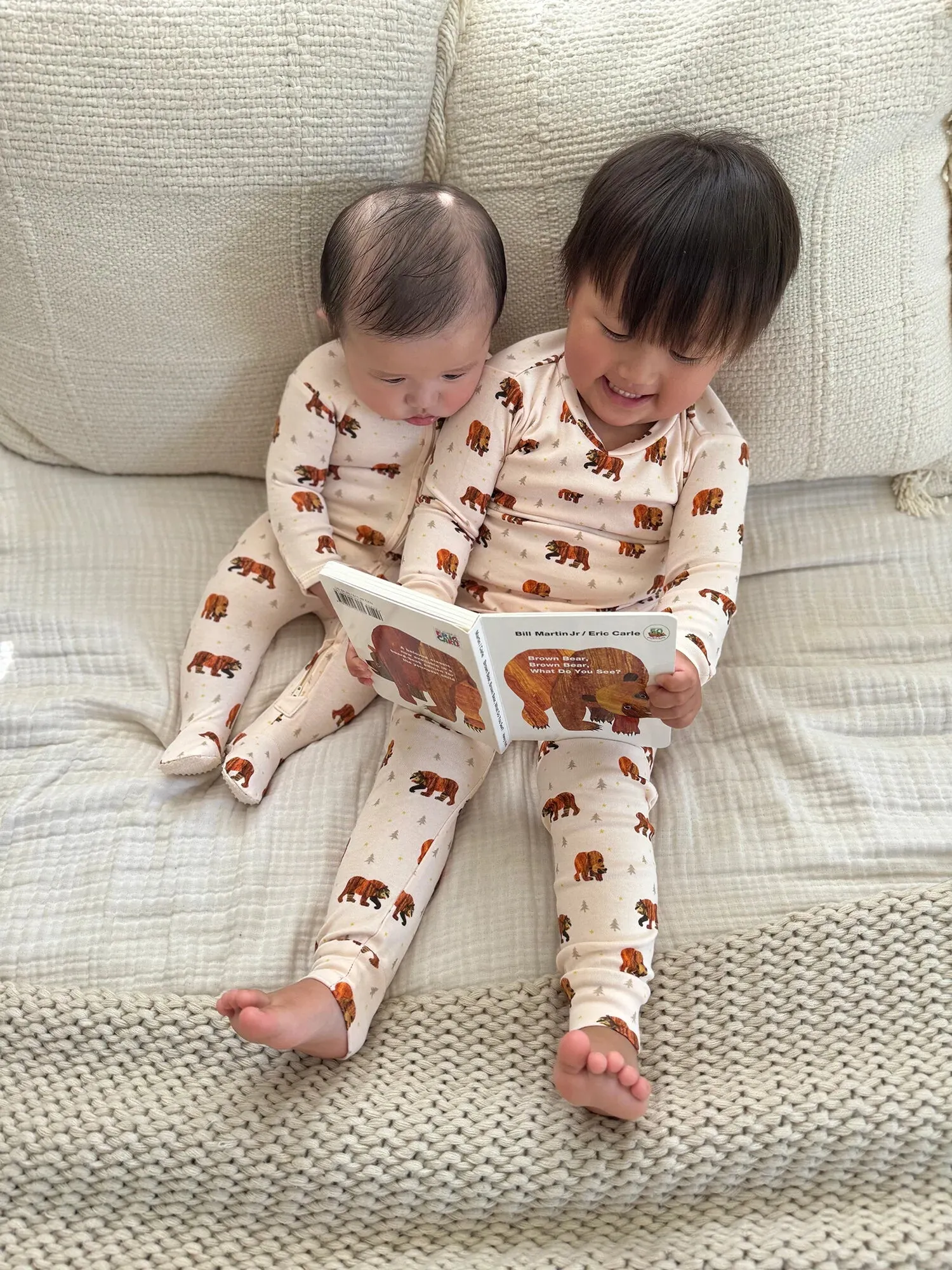 Lovedbaby - PJ Set - Brown Bear