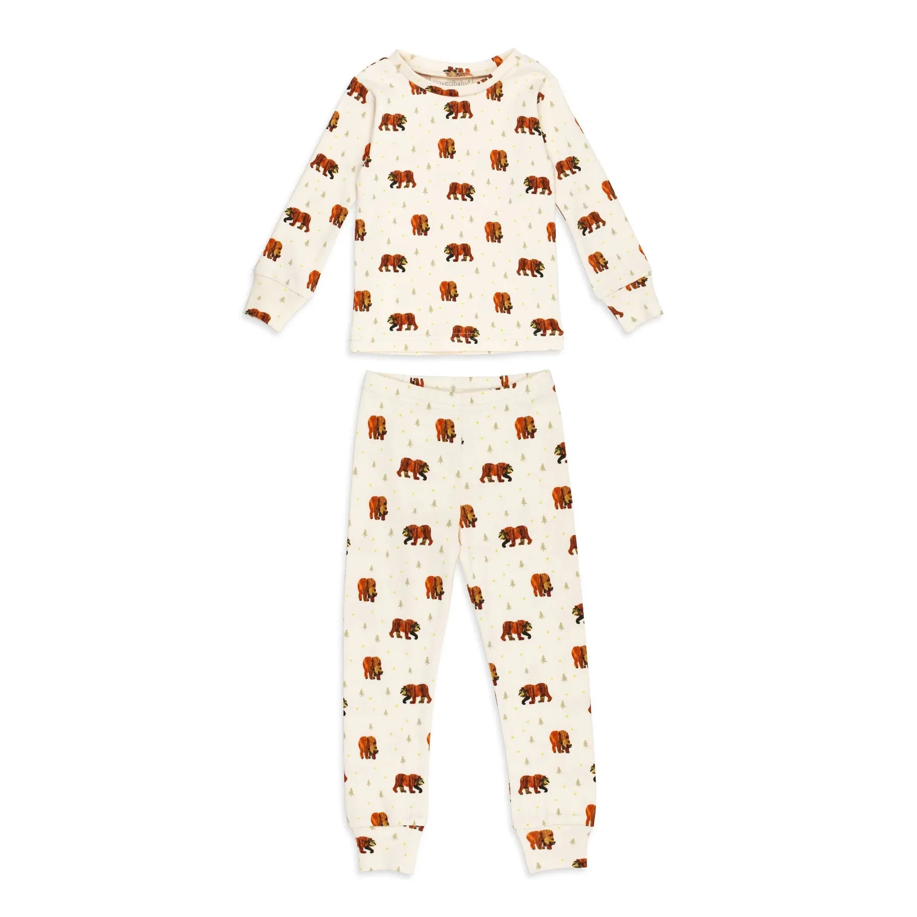 Lovedbaby - PJ Set - Brown Bear