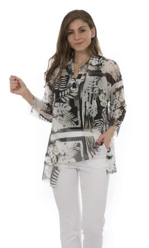 Luukaa Leaf Print Top