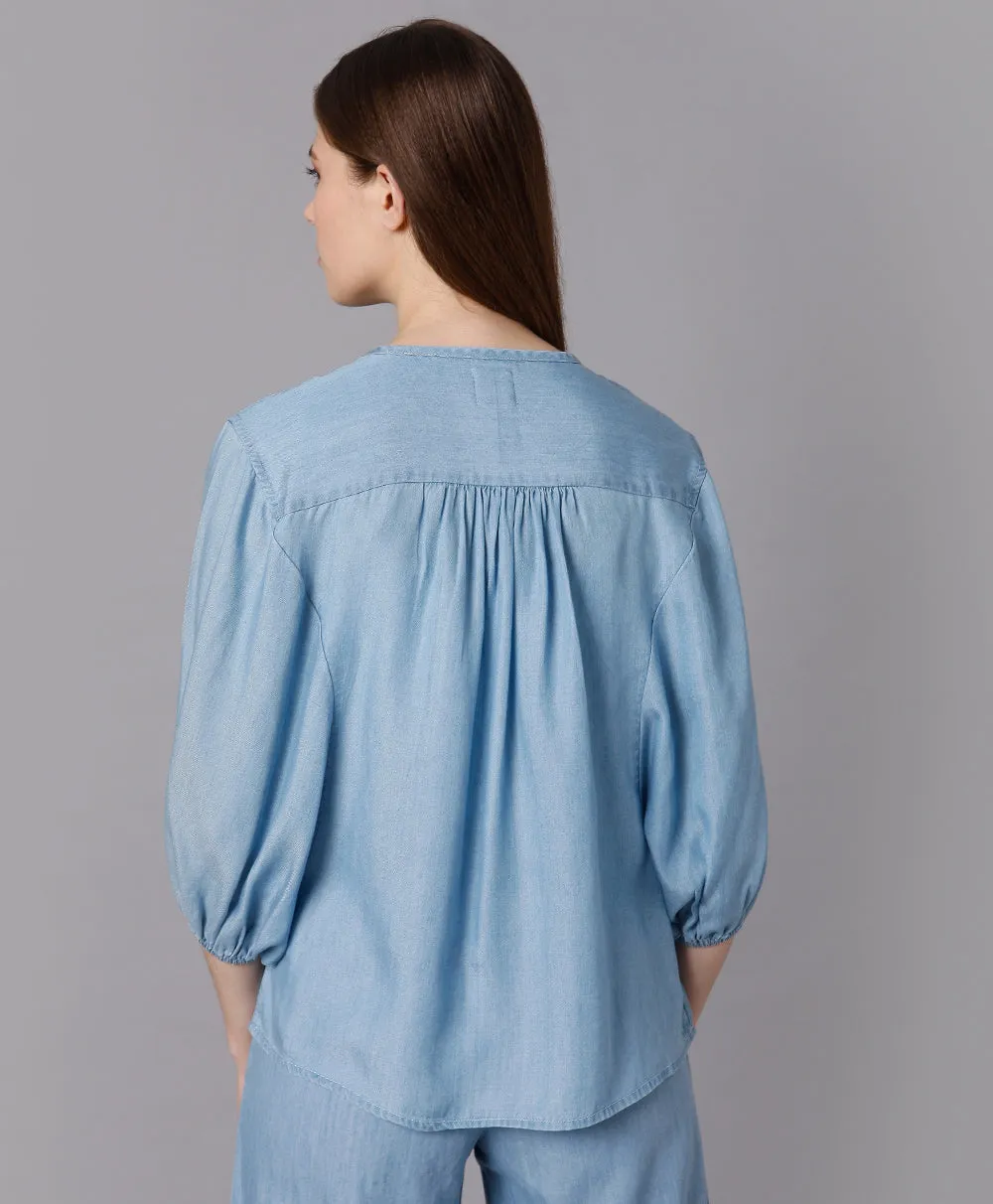Lyocell Round Neck Top
