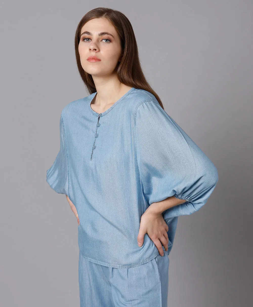 Lyocell Round Neck Top