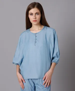 Lyocell Round Neck Top