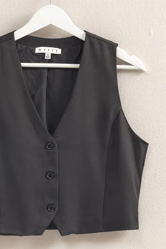 Masie V-neck Sleeveless Vest