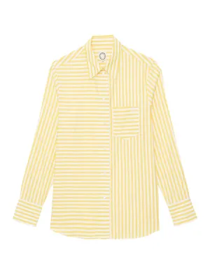 Maureen yellow striped shirt