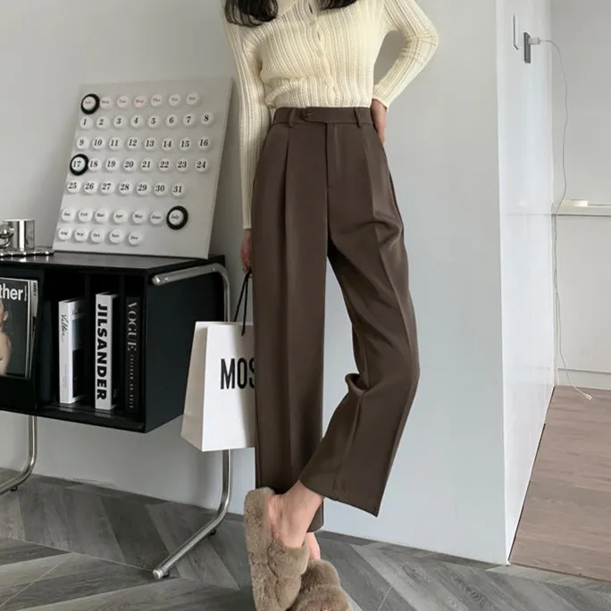 Mavise Straight Cut Cropped Pants