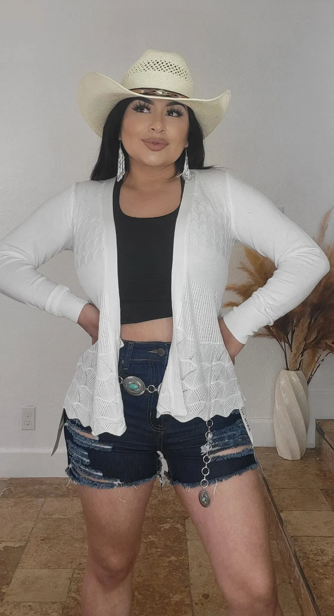 Meli cardigan WHITE