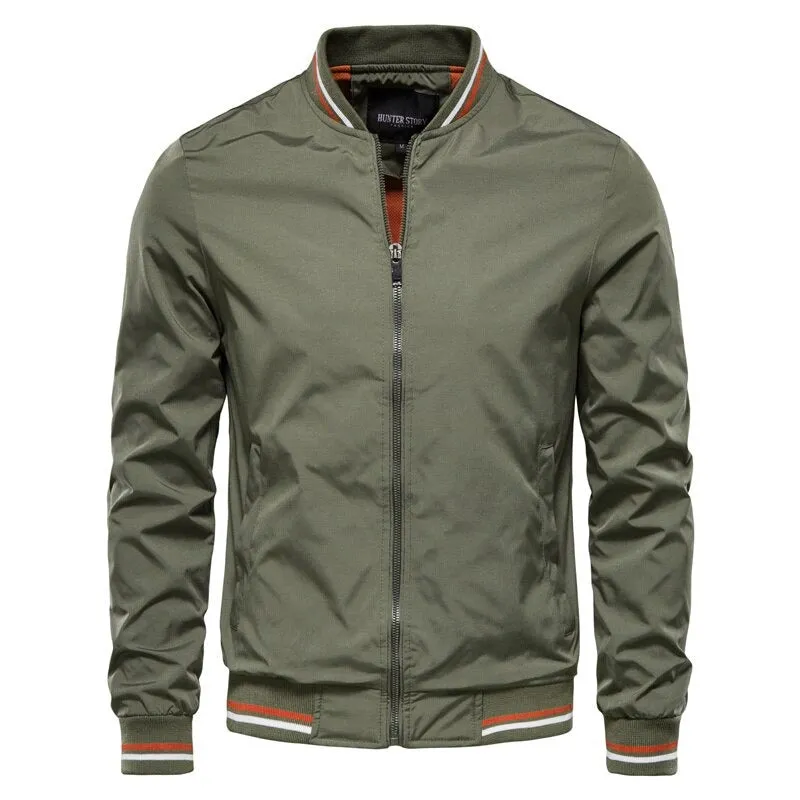 Men's bomber jacket - lightweight zip-up jacket for everyday versatility