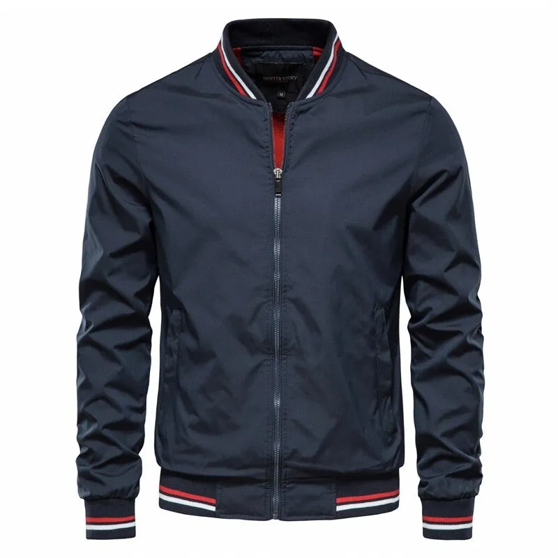 Men's bomber jacket - lightweight zip-up jacket for everyday versatility