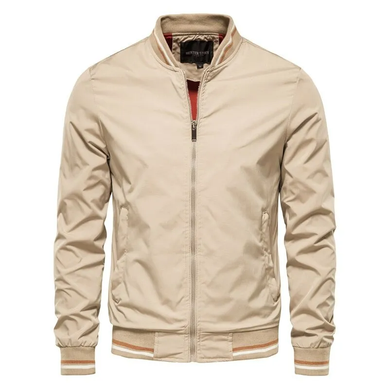 Men's bomber jacket - lightweight zip-up jacket for everyday versatility