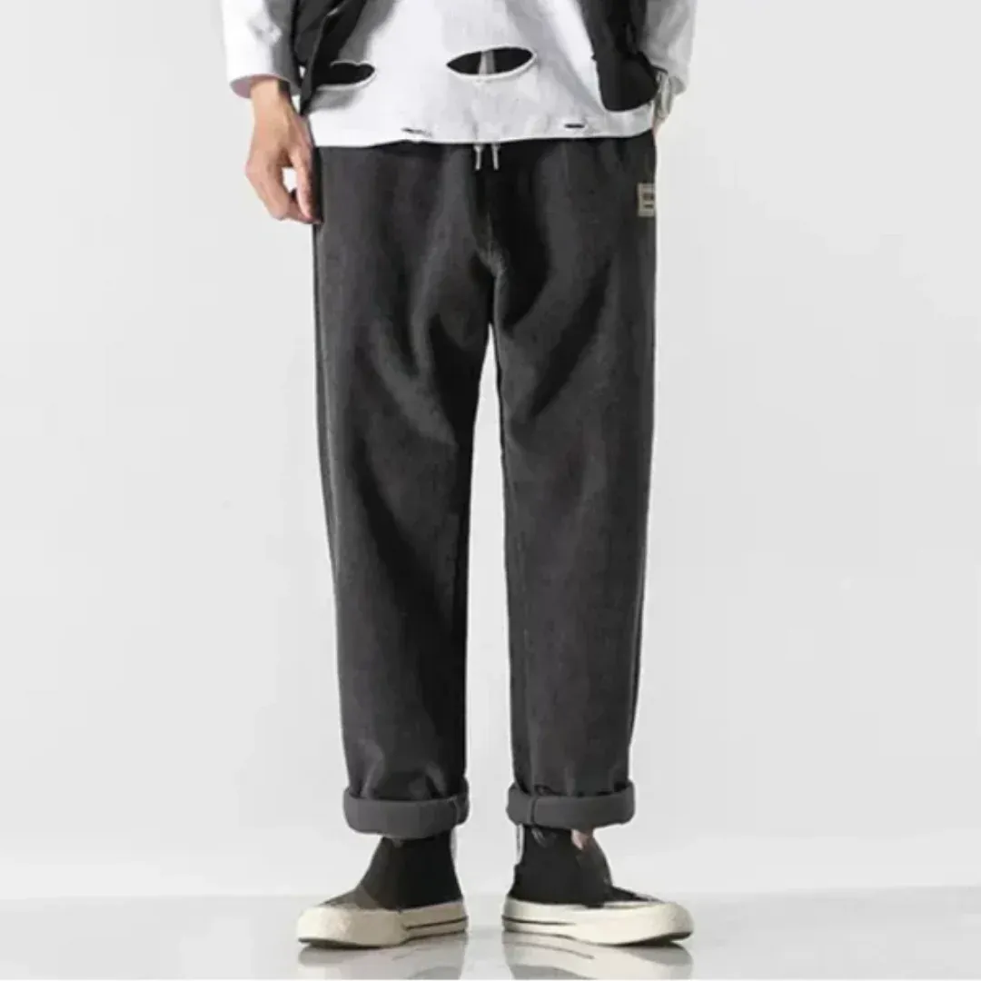 Men's Summer Vintage Straight Cut Pants | Wide Leg