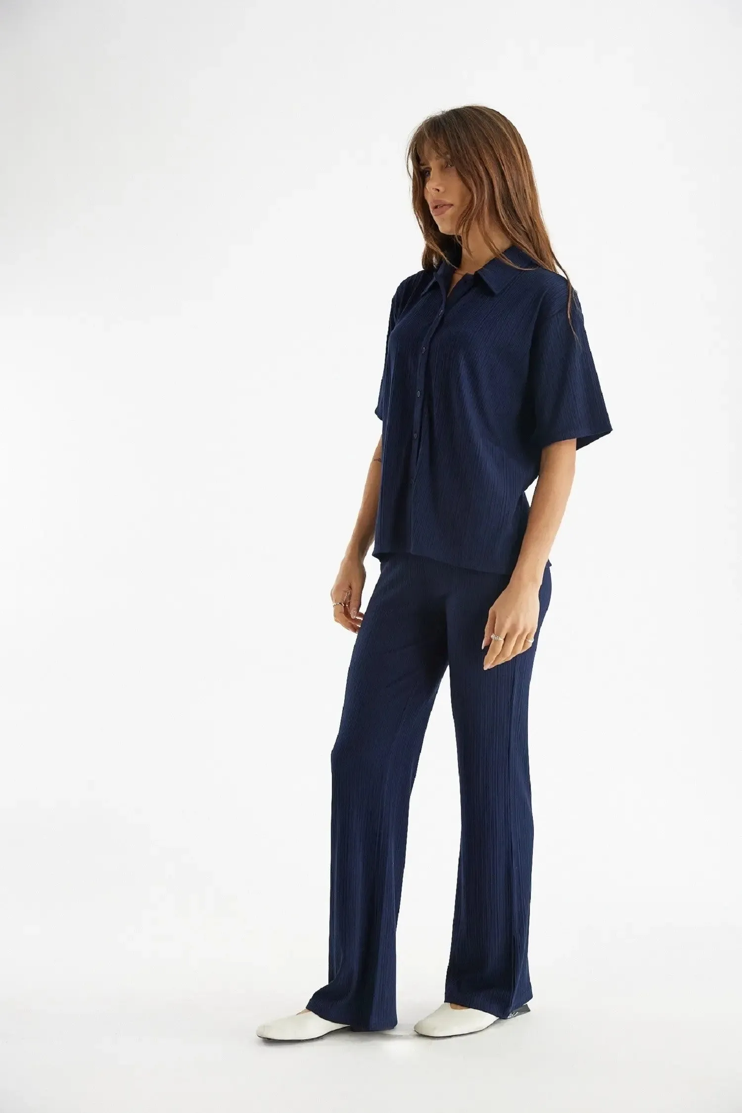 Mod Ref Gwyn Pants – High-Rise, Ribbed Knit & Effortlessly Stylish