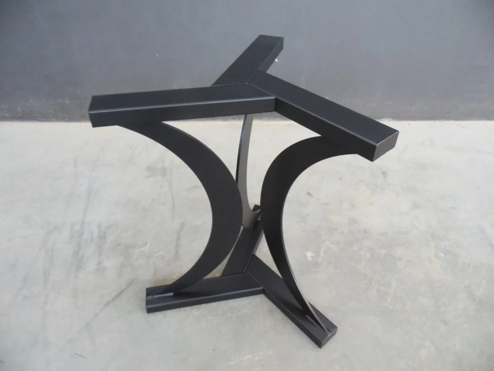 Modern Metal Round Table Base , 28" TURAN Steel Table Pedestal - Height 26" - 30”