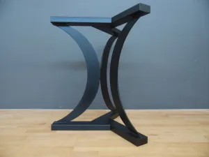 Modern Metal Round Table Base , 28" TURAN Steel Table Pedestal - Height 26" - 30”