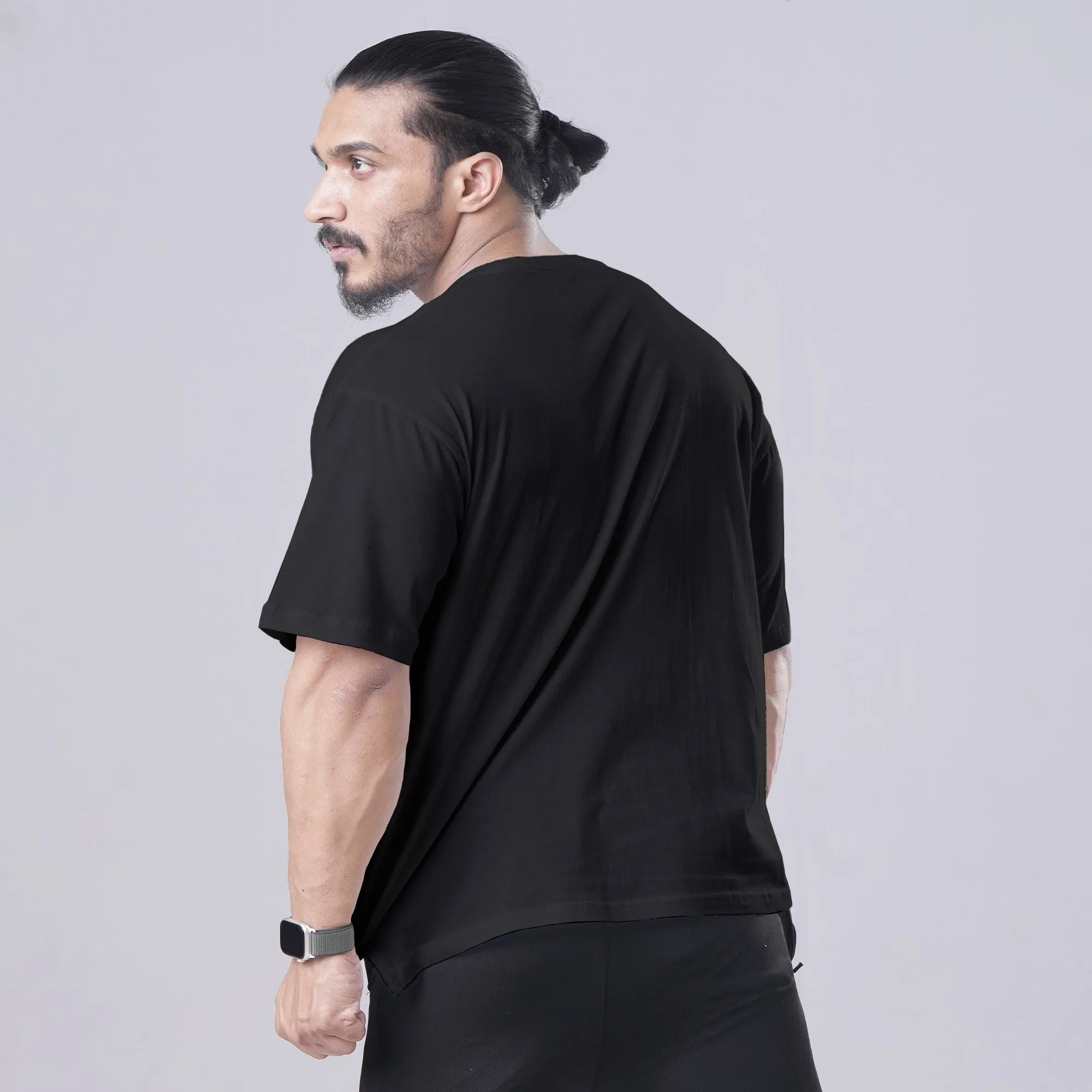 Monkey Black Oversized Shirt