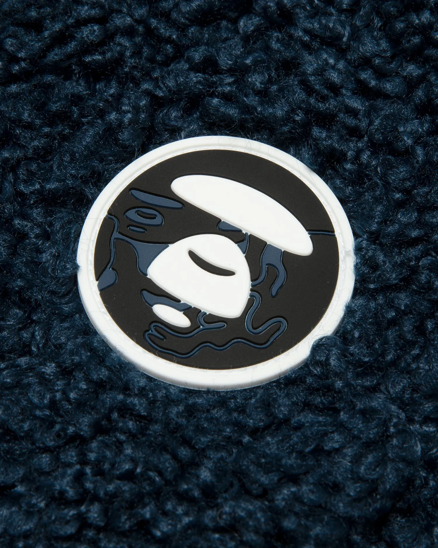 Moonface logo sherpa fleece jacket