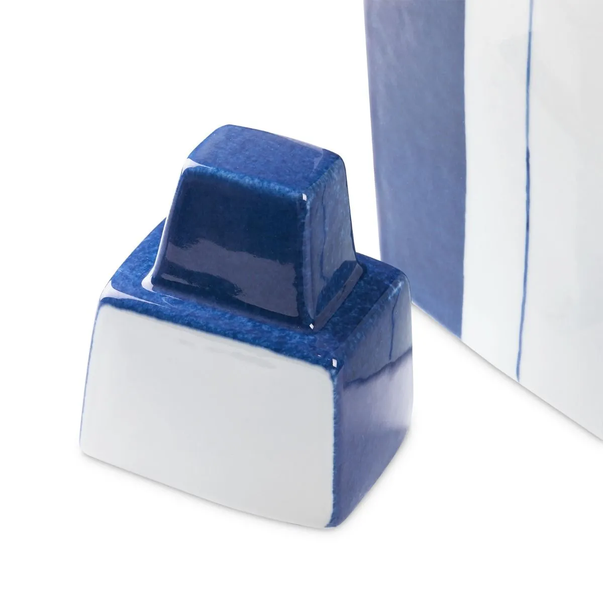 Morandi Vase Pair (Set of 2) / Blue and White