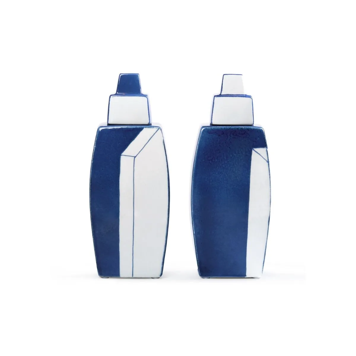 Morandi Vase Pair (Set of 2) / Blue and White