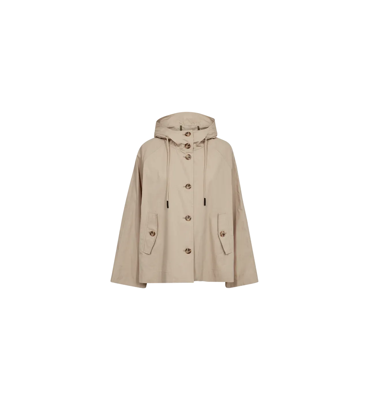Mosmosh Sheena Short Parka Jacket In Beige