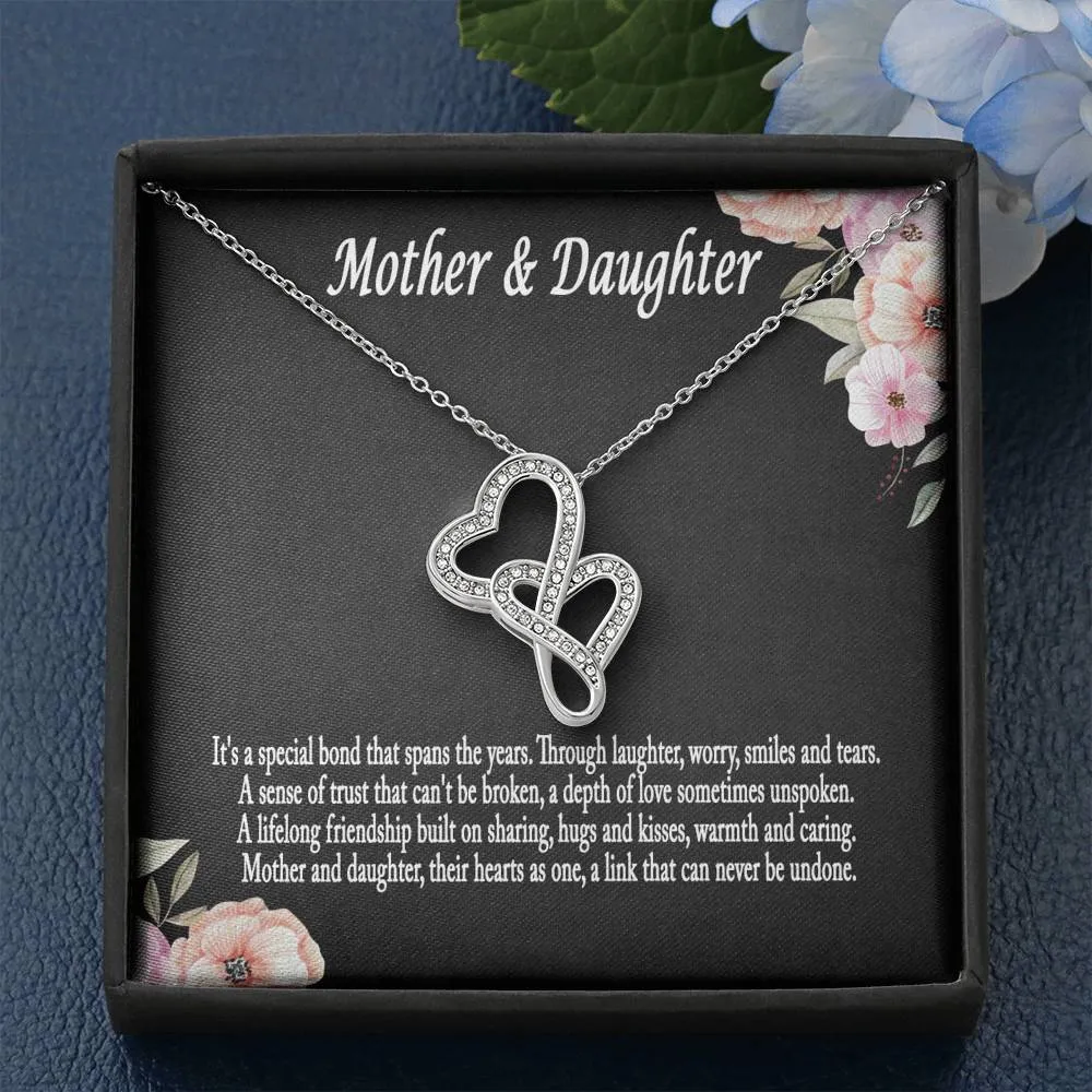 Mother Daughter Necklace, Mother Daughter Gift Necklace, Mother's Day Gift, Daughter Gift, Mother Daughter Heart Necklace