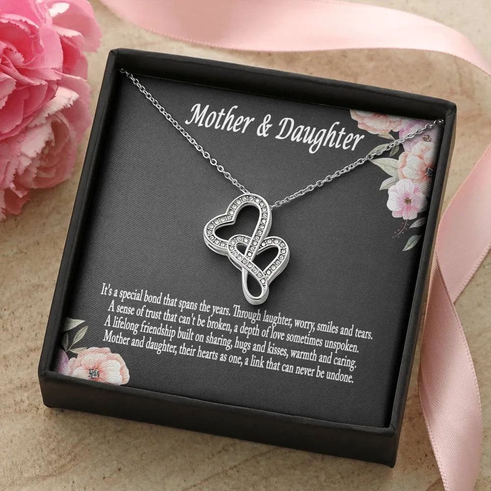 Mother Daughter Necklace, Mother Daughter Gift Necklace, Mother's Day Gift, Daughter Gift, Mother Daughter Heart Necklace