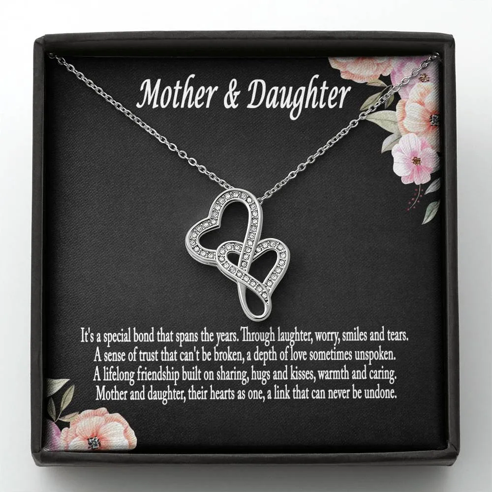 Mother Daughter Necklace, Mother Daughter Gift Necklace, Mother's Day Gift, Daughter Gift, Mother Daughter Heart Necklace