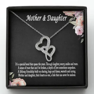 Mother Daughter Necklace, Mother Daughter Gift Necklace, Mother's Day Gift, Daughter Gift, Mother Daughter Heart Necklace