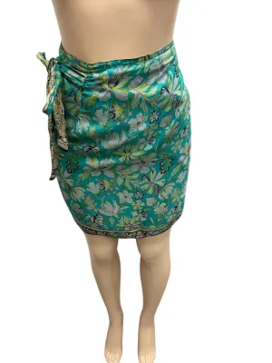 MOW (OS) Green Wrap Skirt
